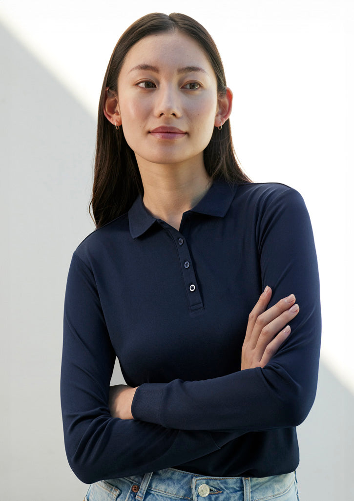 Fashion Biz Womens Action Long Sleeve Polo - P206LL