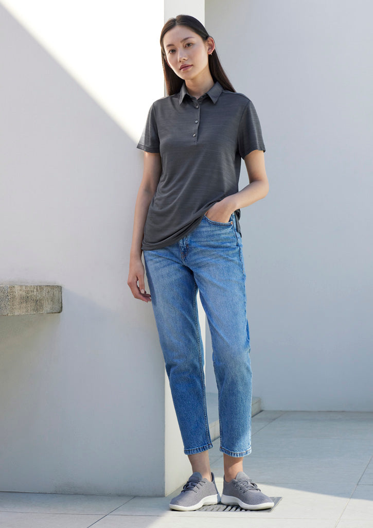 Fashion Biz Womens Orbit Short Sleeve Polo - P410LS