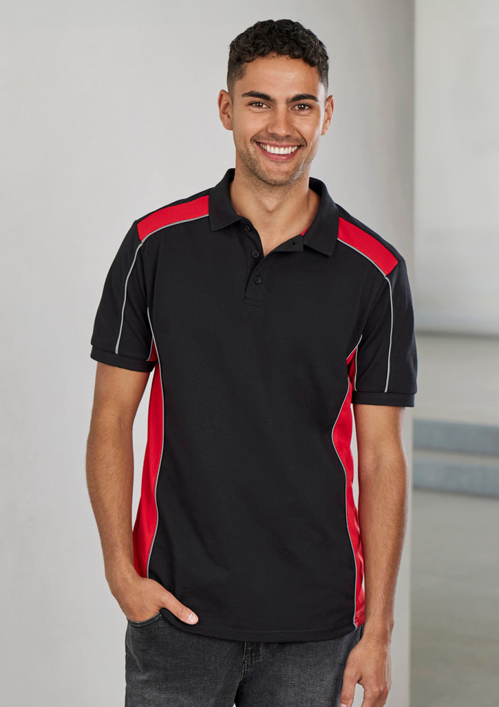 Fashion Biz Unisex Grid Short Sleeve Polo - P413US