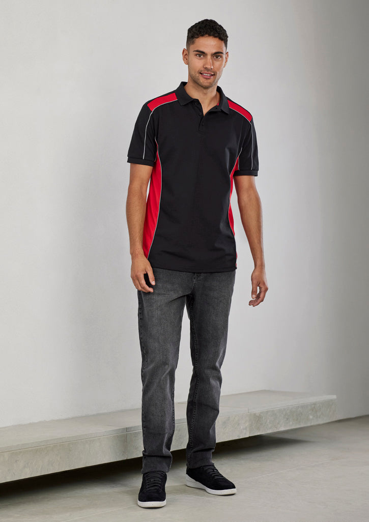 Fashion Biz Unisex Grid Short Sleeve Polo - P413US