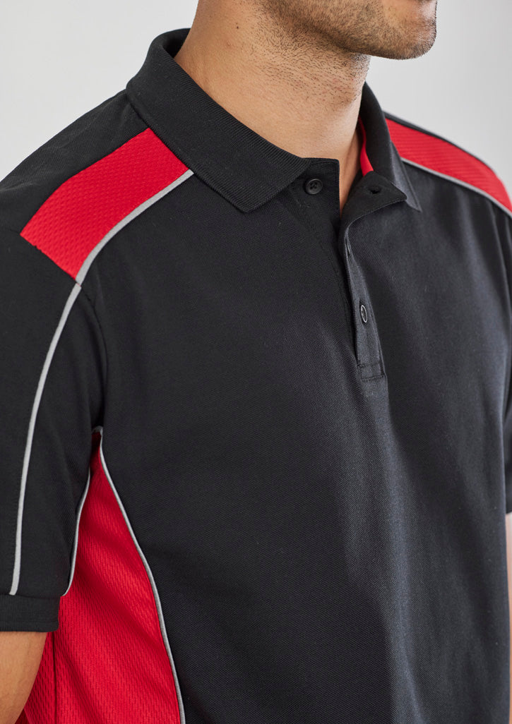 Fashion Biz Unisex Grid Short Sleeve Polo - P413US