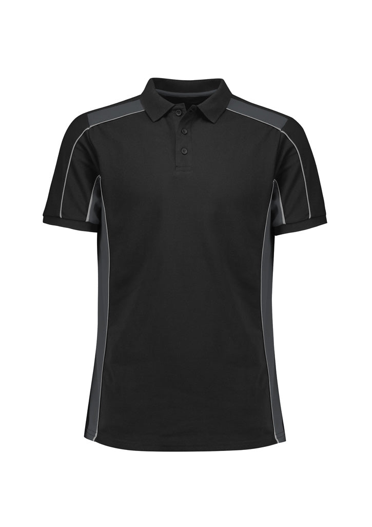 Fashion Biz Unisex Grid Short Sleeve Polo - P413US