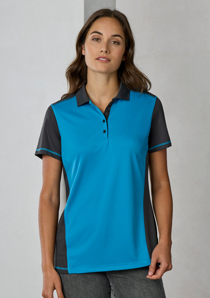 Fashion Biz Womens Dart Short Sleeve Polo - P419LS