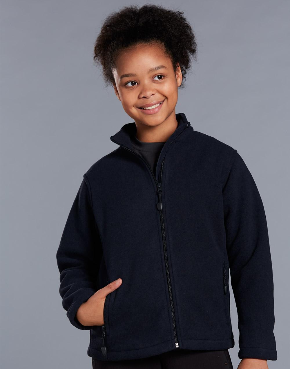WINNING SPIRIT kids bonded Polar/Fleece full zip jacket - PF07K