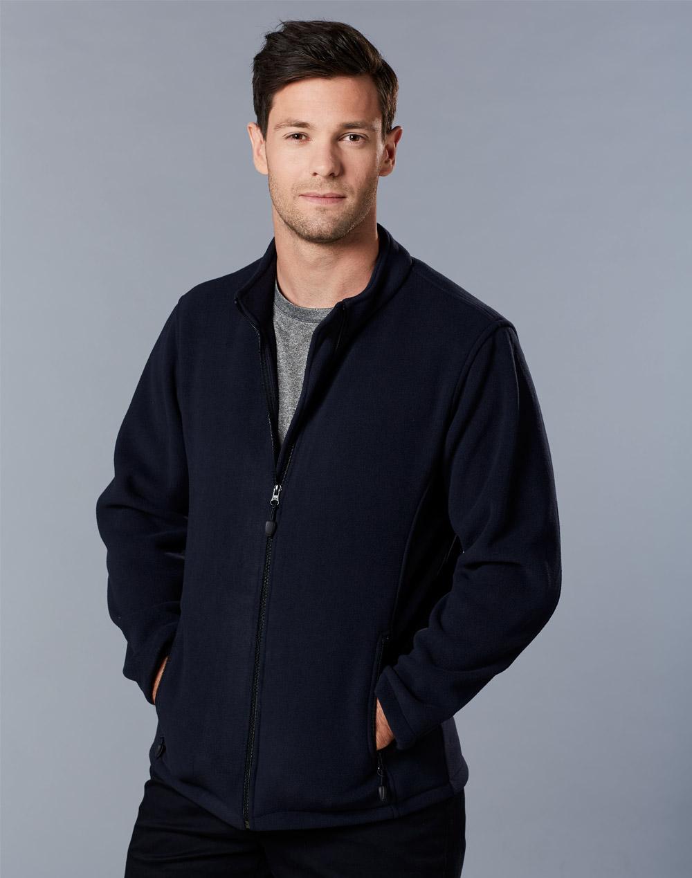 WINNING SPIRIT Mens bonded Polar/Fleece full zip jacket - PF07