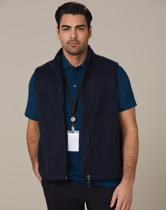 WINNING SPIRIT Man's bonded polar fleece vest - PF09