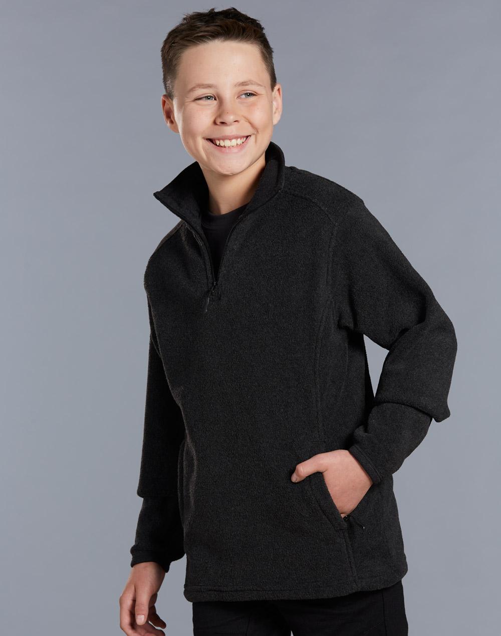 WINNING SPIRIT Kid's Half Zip Polar Fleece Pullover - PF21K