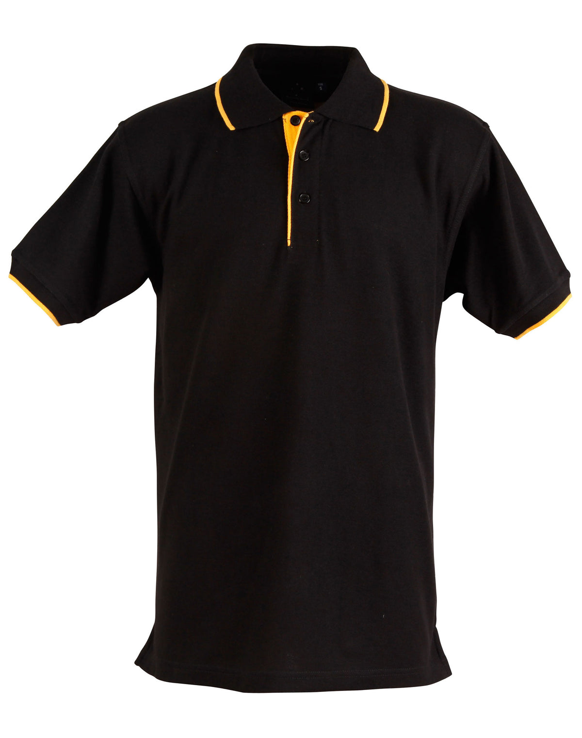 WINNING SPIRIT Mens S/L pique polo contrast - PS08