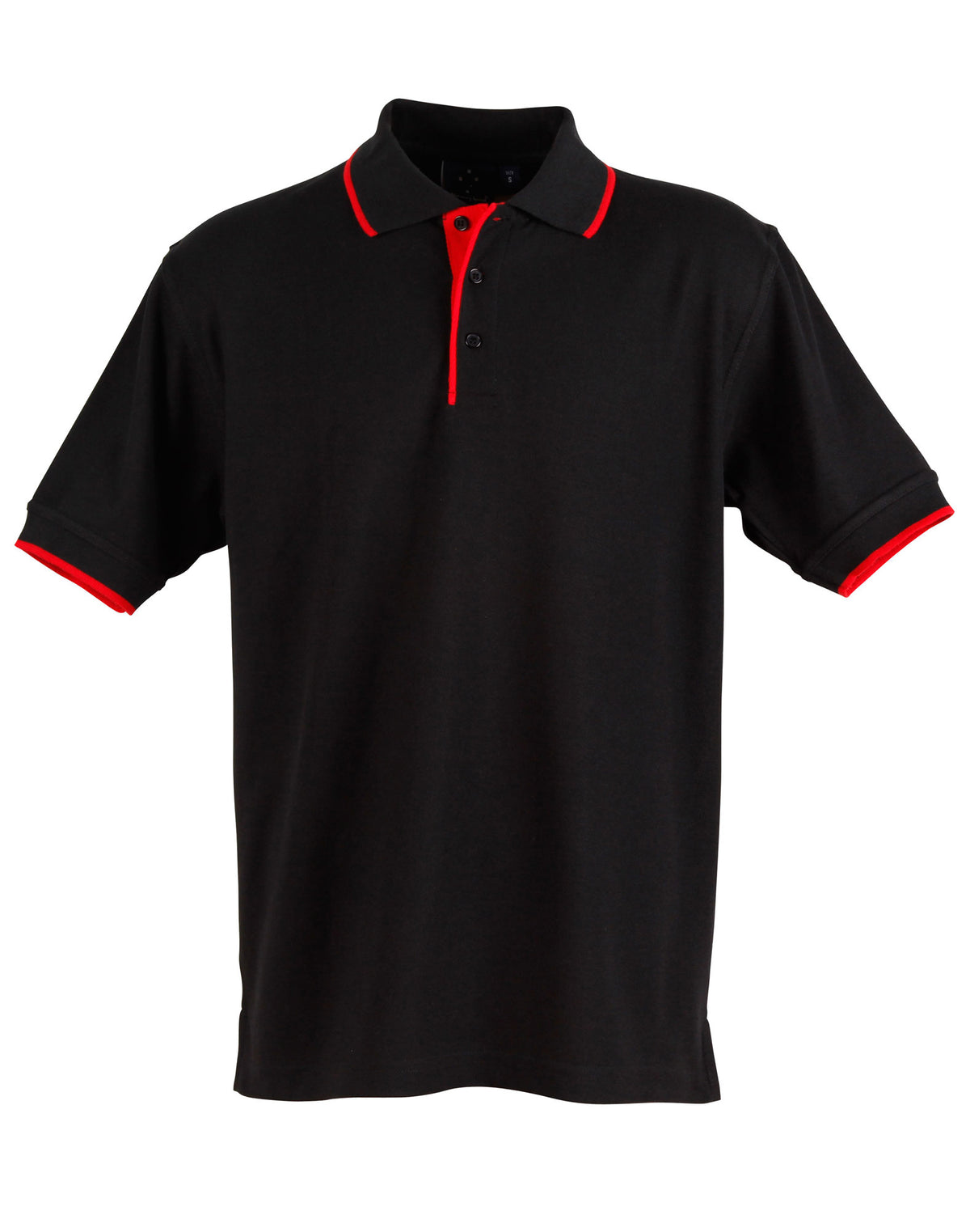 WINNING SPIRIT Mens S/L pique polo contrast - PS08