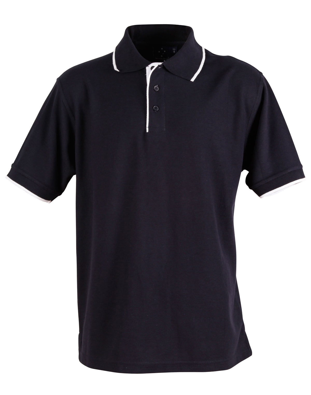 WINNING SPIRIT Mens S/L pique polo contrast - PS08