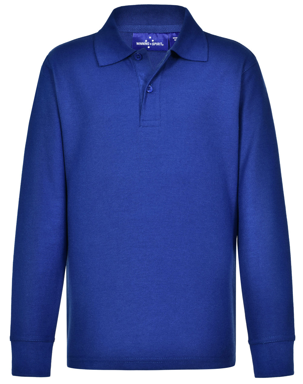WINNING SPIRIT Kids' 240gsm Poly/Cotton Pique L/S Polo - PS12K