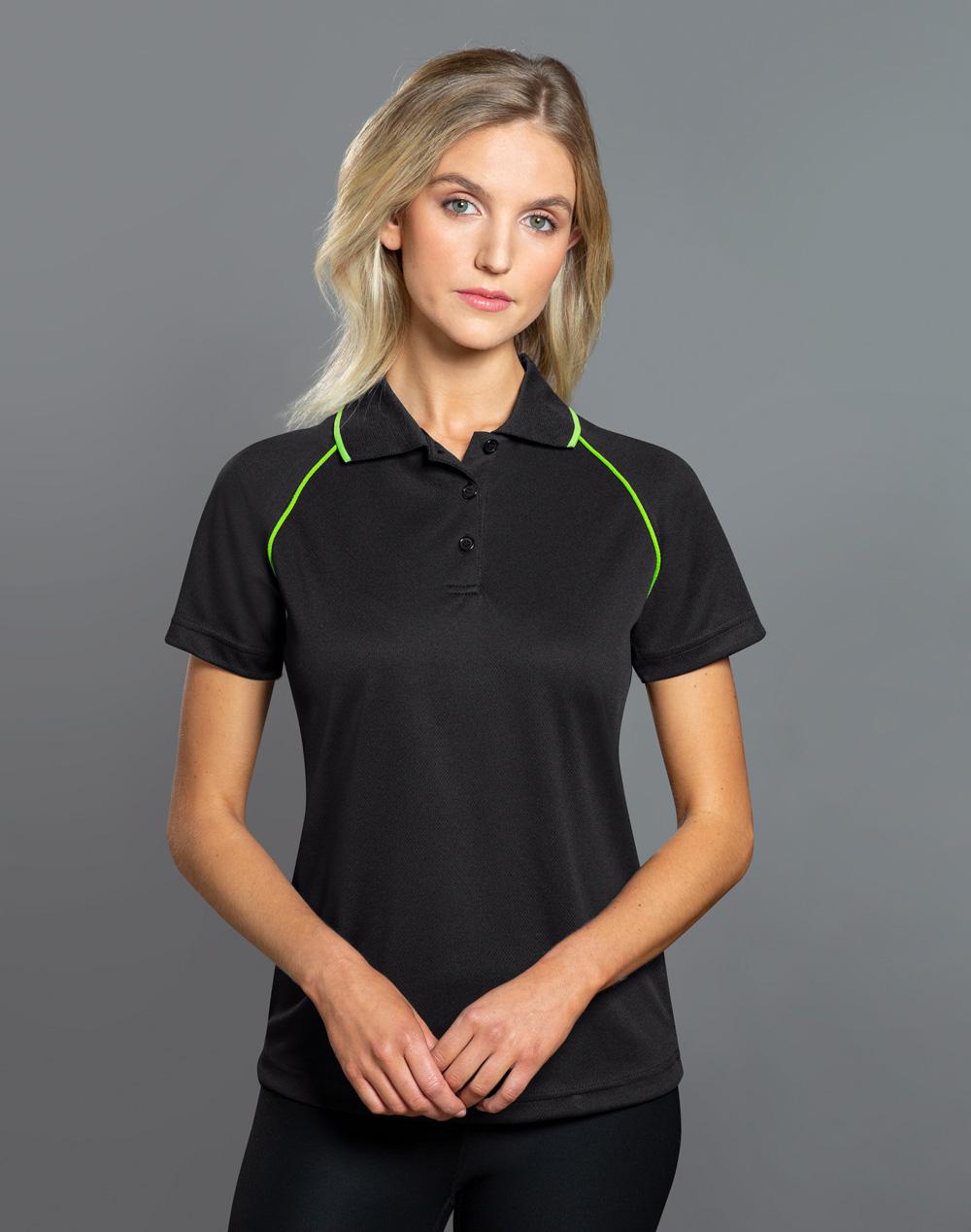 WINNING SPIRIT ladies cooldry raglan S/S polo - PS19-1
