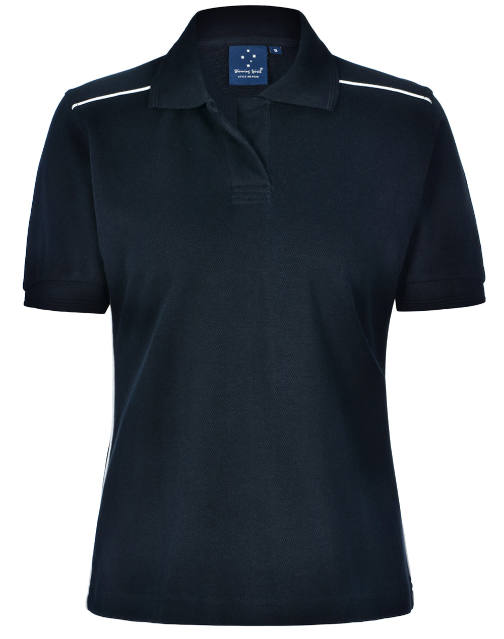 WINNING SPIRIT ladies' pure cotton contrast piping - PS26