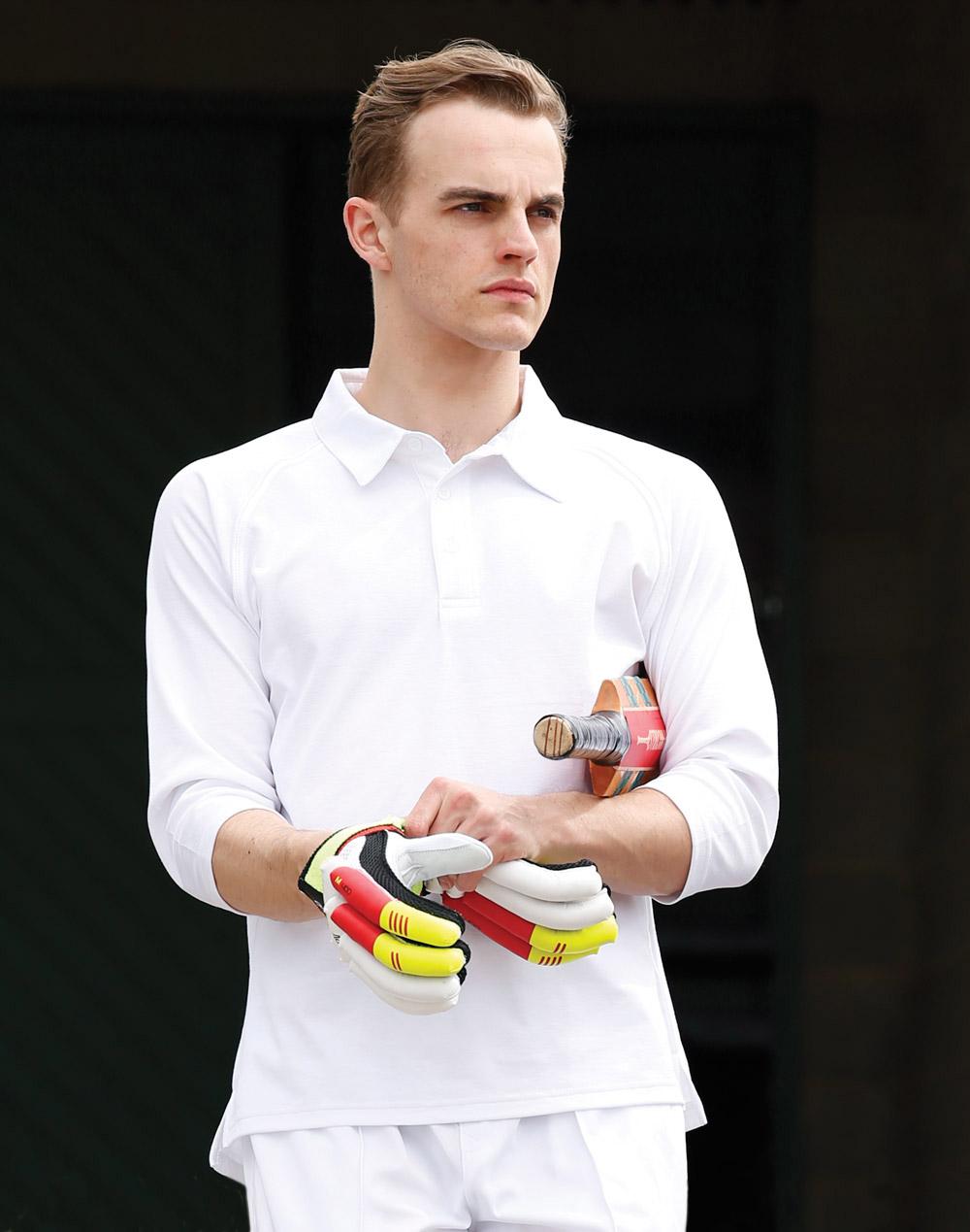 WINNING SPIRIT Mens 3/4 sleeve cricket polo - PS29Q