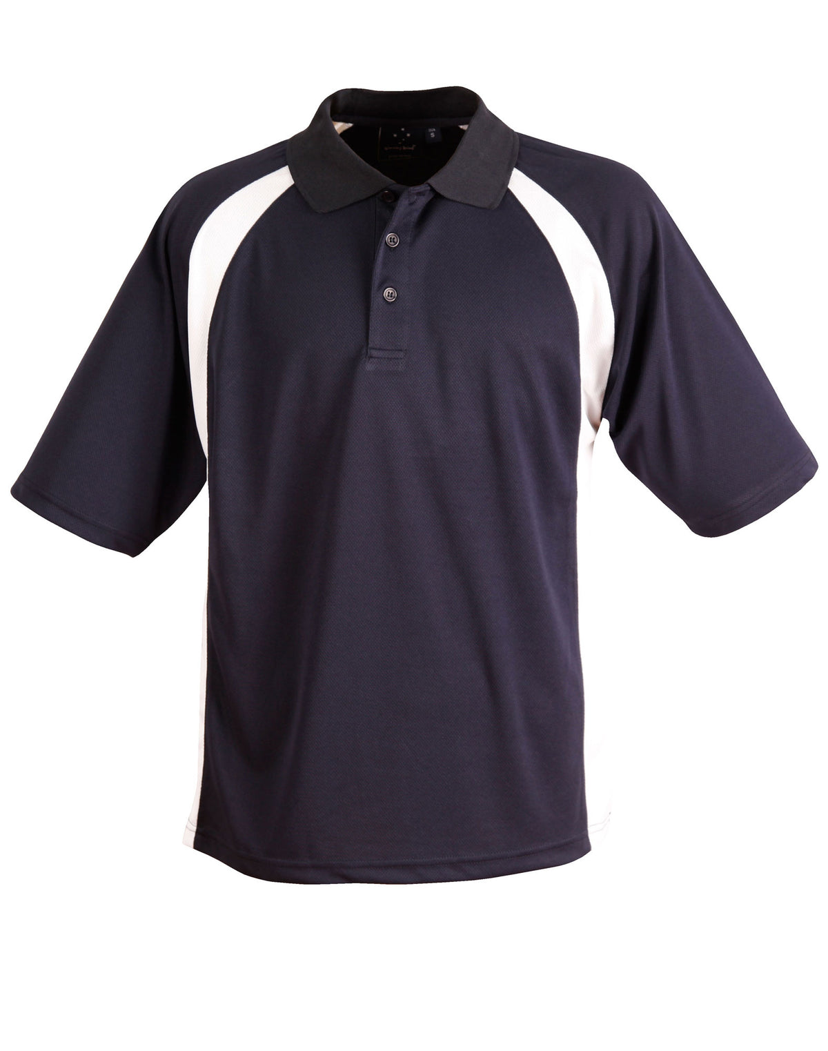 Winning Spirit Men's CoolDry Micro-mesh Contrast Colour Polo
