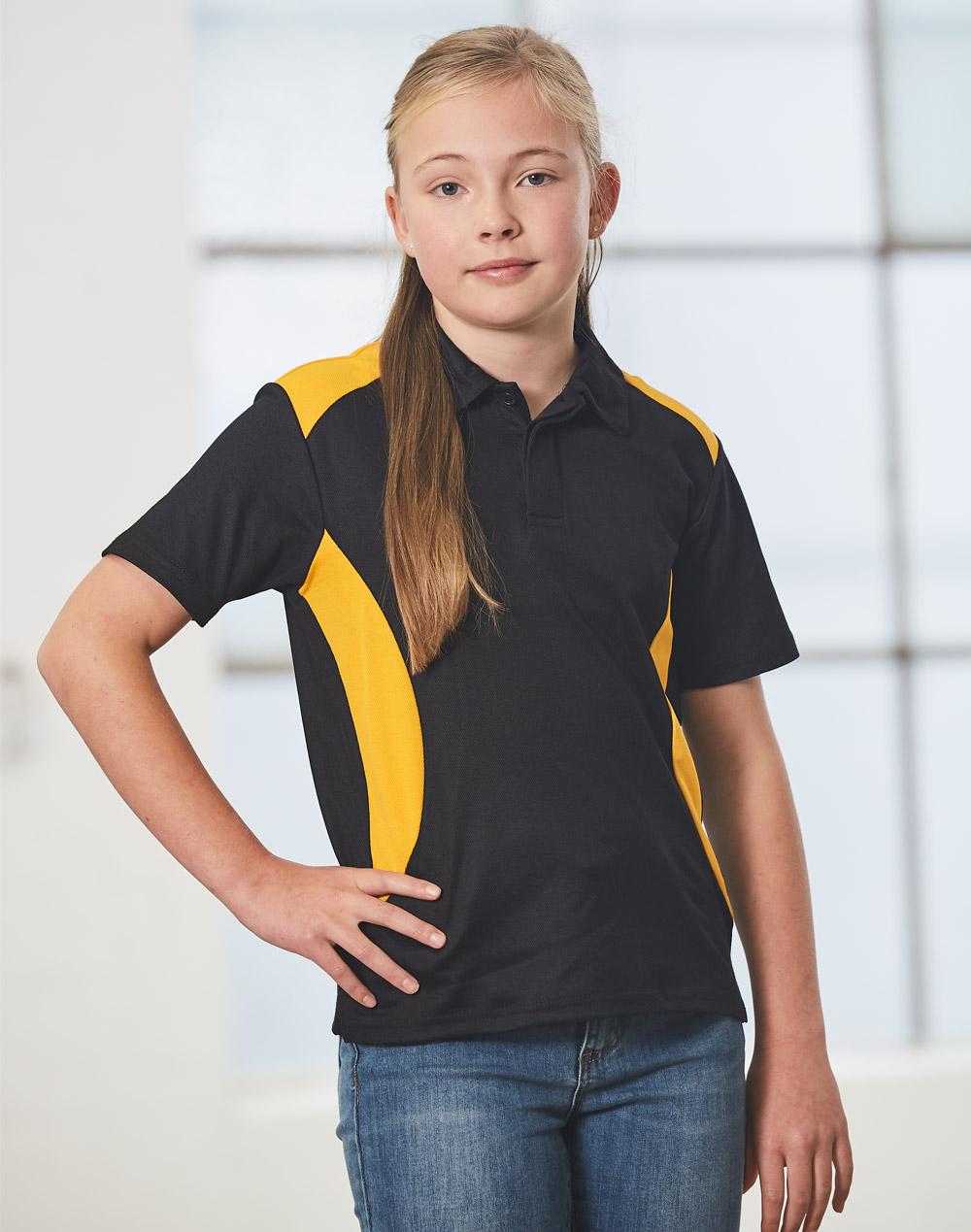 WINNING SPIRIT Chidren's Truedry contrast polo - PS31K