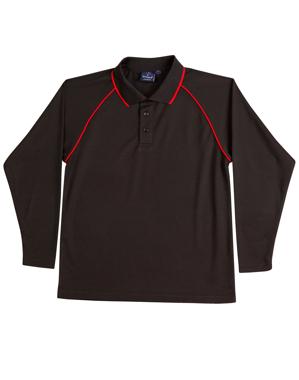 WINNING SPIRIT Kid's cooldry raglan L/S polo - PS43K