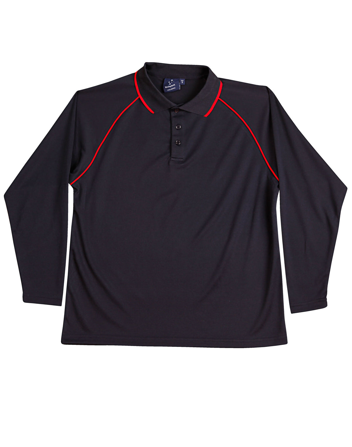 WINNING SPIRIT Men's cooldry raglan L/S polo - PS43