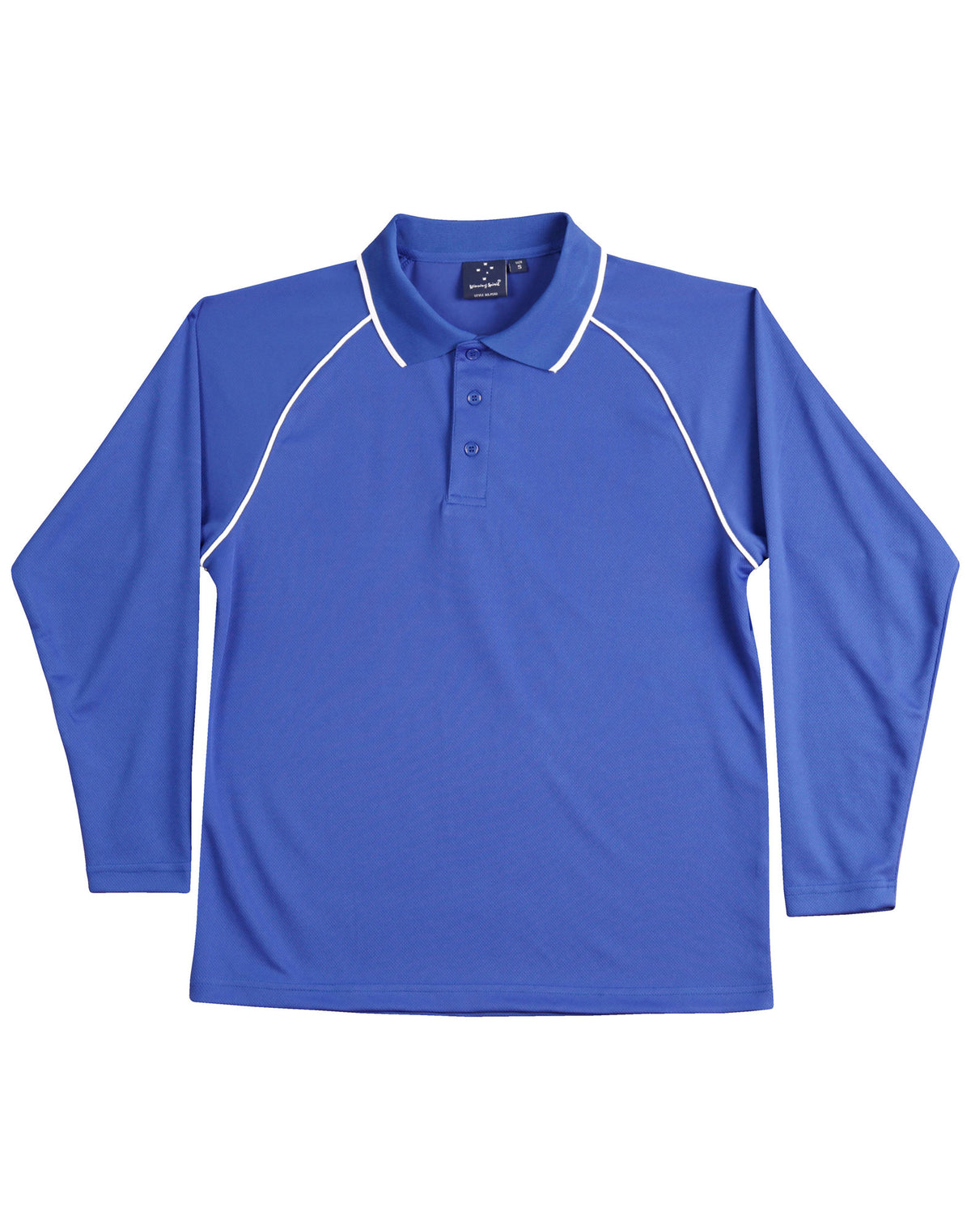 WINNING SPIRIT Men's cooldry raglan L/S polo - PS43