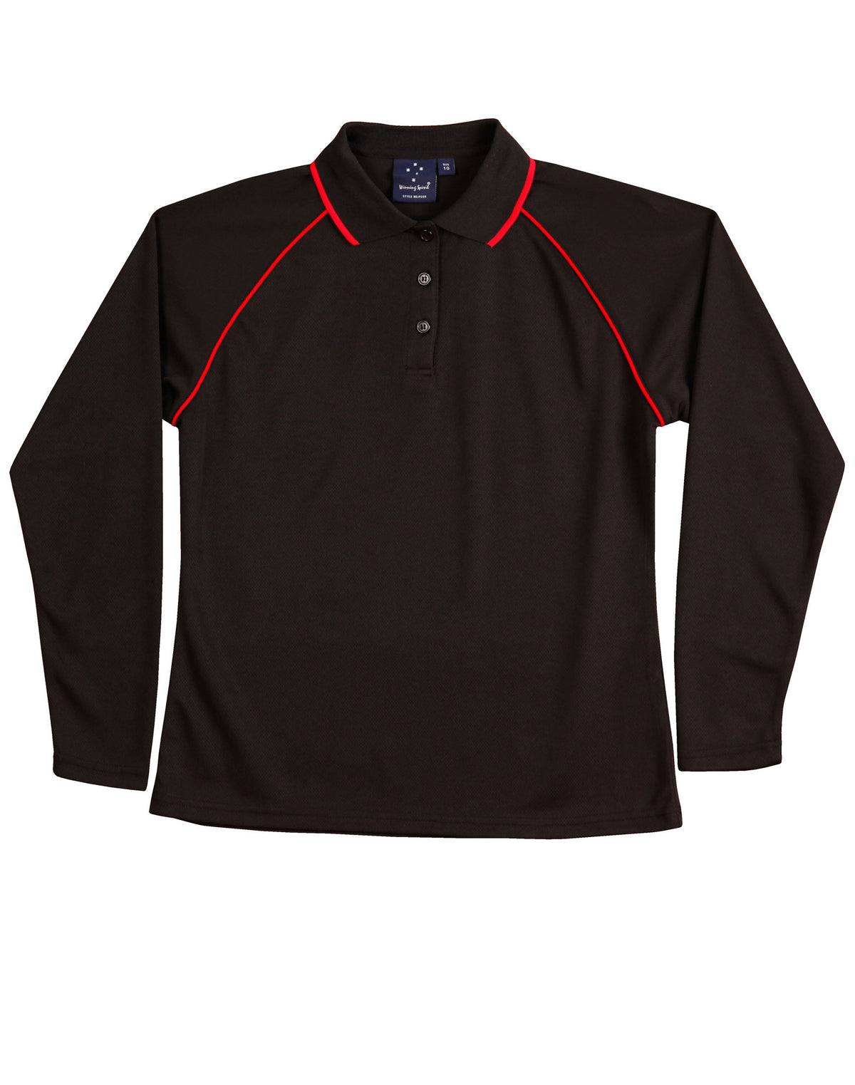 WINNING SPIRIT Ladies' cooldry raglan L/S polo - PS44