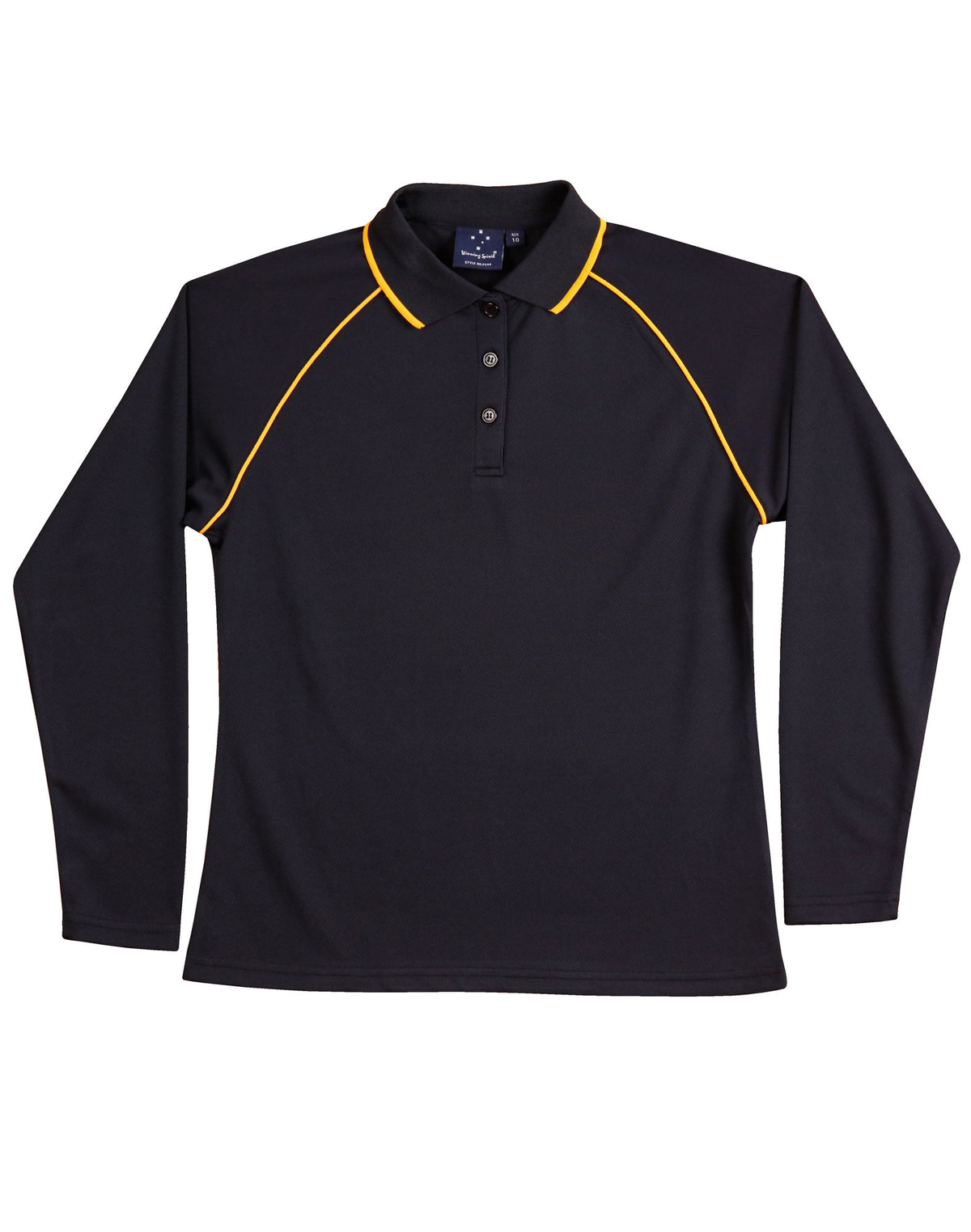 WINNING SPIRIT Ladies' cooldry raglan L/S polo - PS44