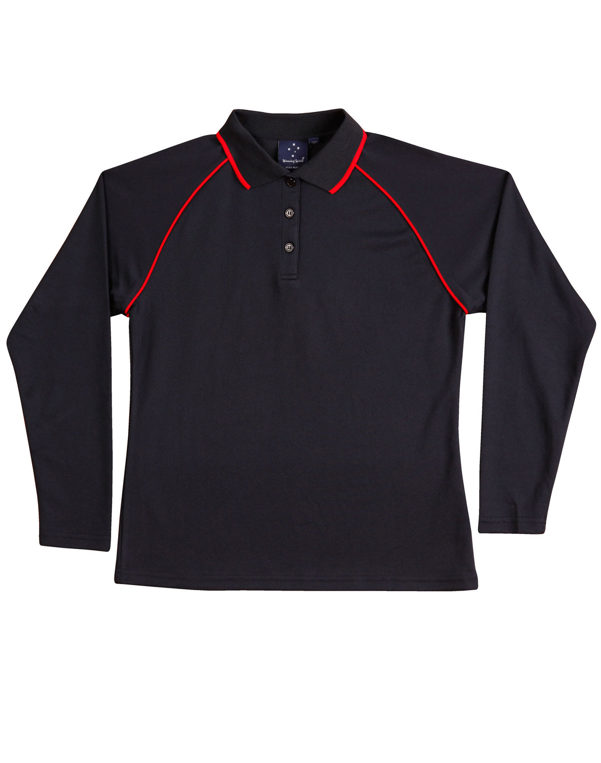 WINNING SPIRIT Ladies' cooldry raglan L/S polo - PS44