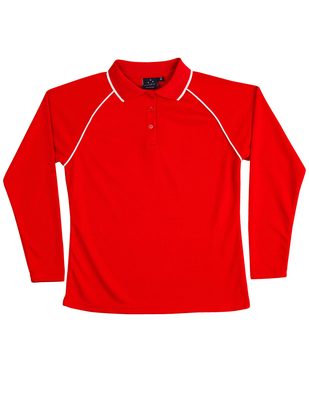 WINNING SPIRIT Ladies' cooldry raglan L/S polo - PS44