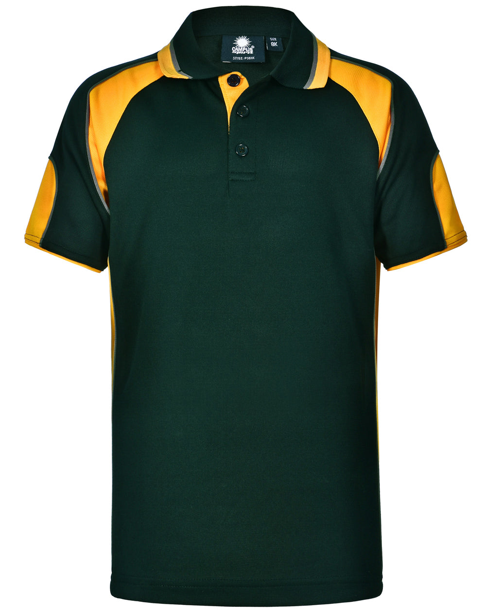 WINNING SPIRIT Kid's Cooldry Contrast Polo With Sleeve Panel - PS61K