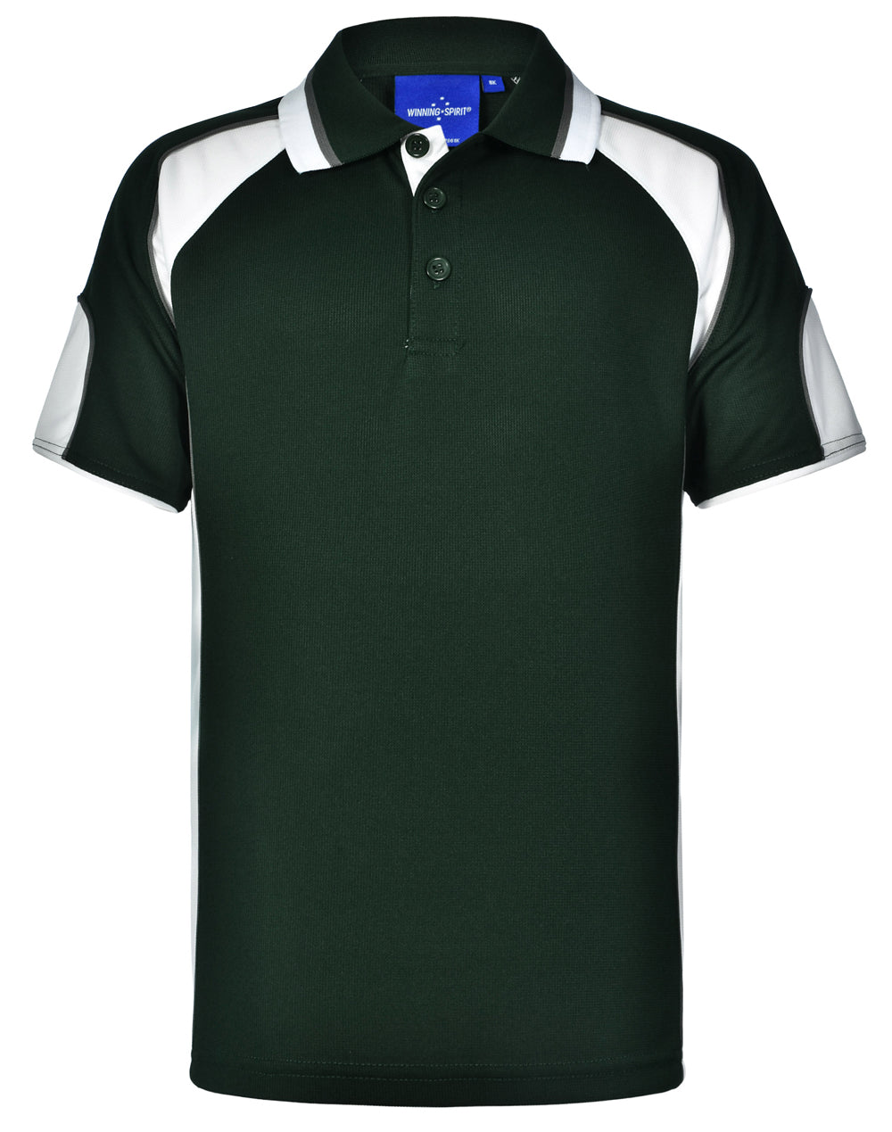 WINNING SPIRIT Kid's Cooldry Contrast Polo With Sleeve Panel - PS61K