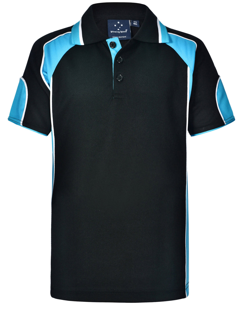 WINNING SPIRIT Kid's Cooldry Contrast Polo With Sleeve Panel - PS61K