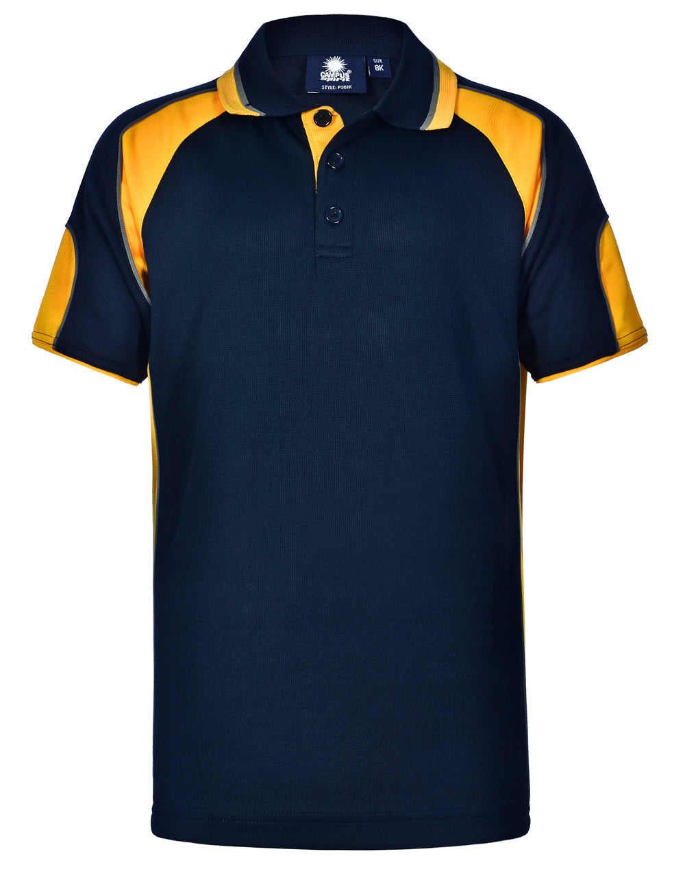 WINNING SPIRIT Kid's Cooldry Contrast Polo With Sleeve Panel - PS61K