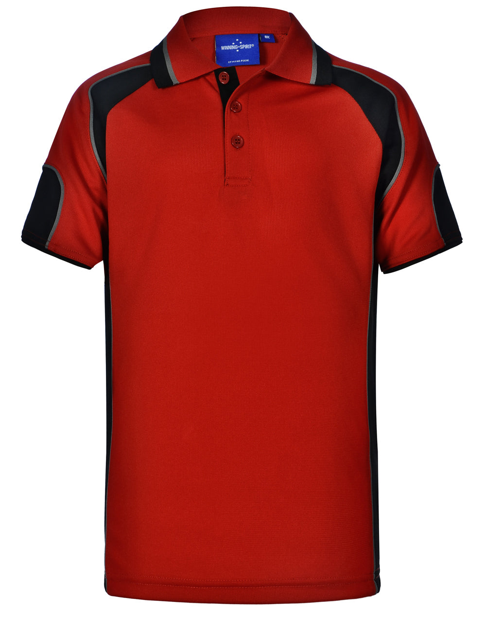 WINNING SPIRIT Kid's Cooldry Contrast Polo With Sleeve Panel - PS61K