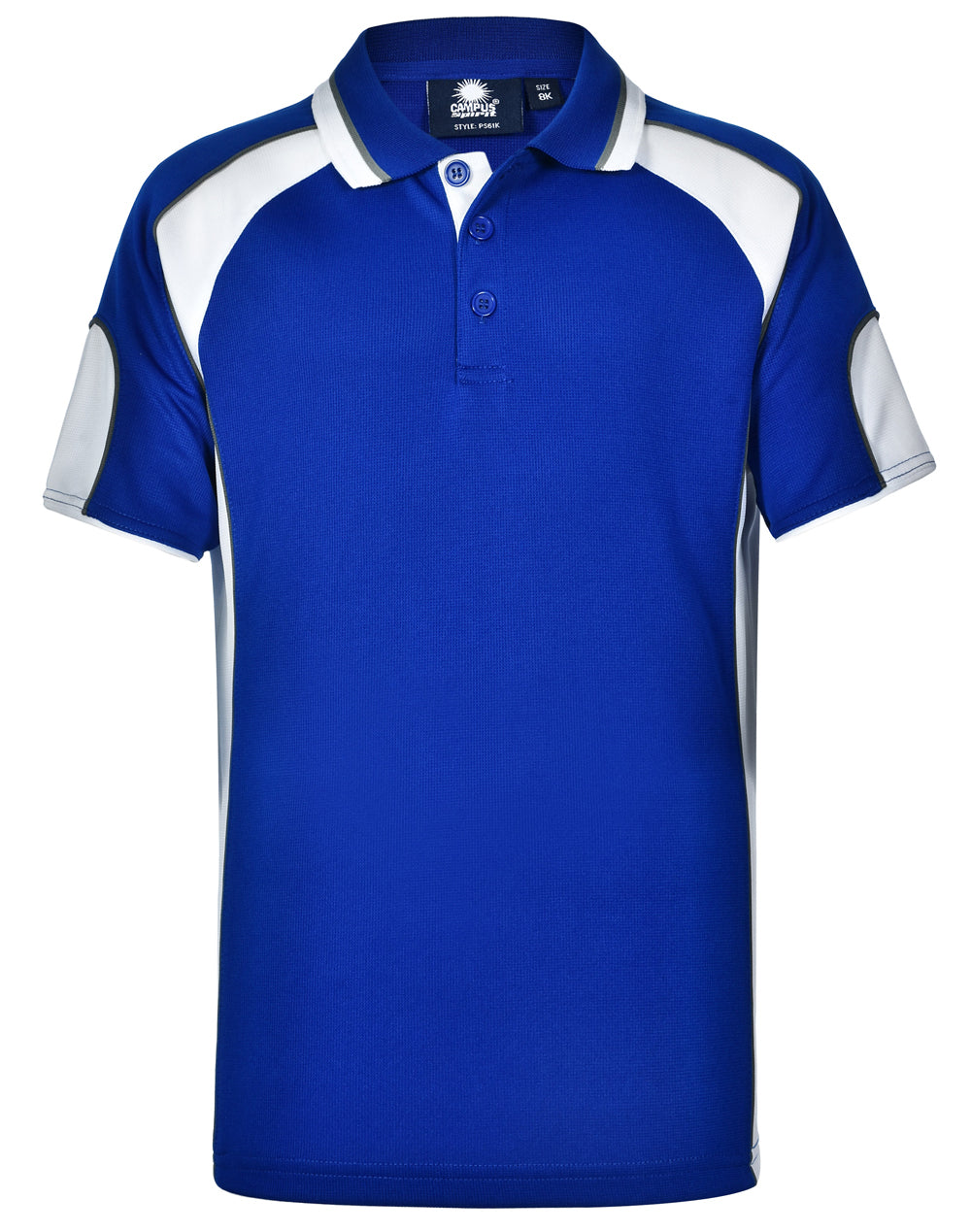 WINNING SPIRIT Kid's Cooldry Contrast Polo With Sleeve Panel - PS61K