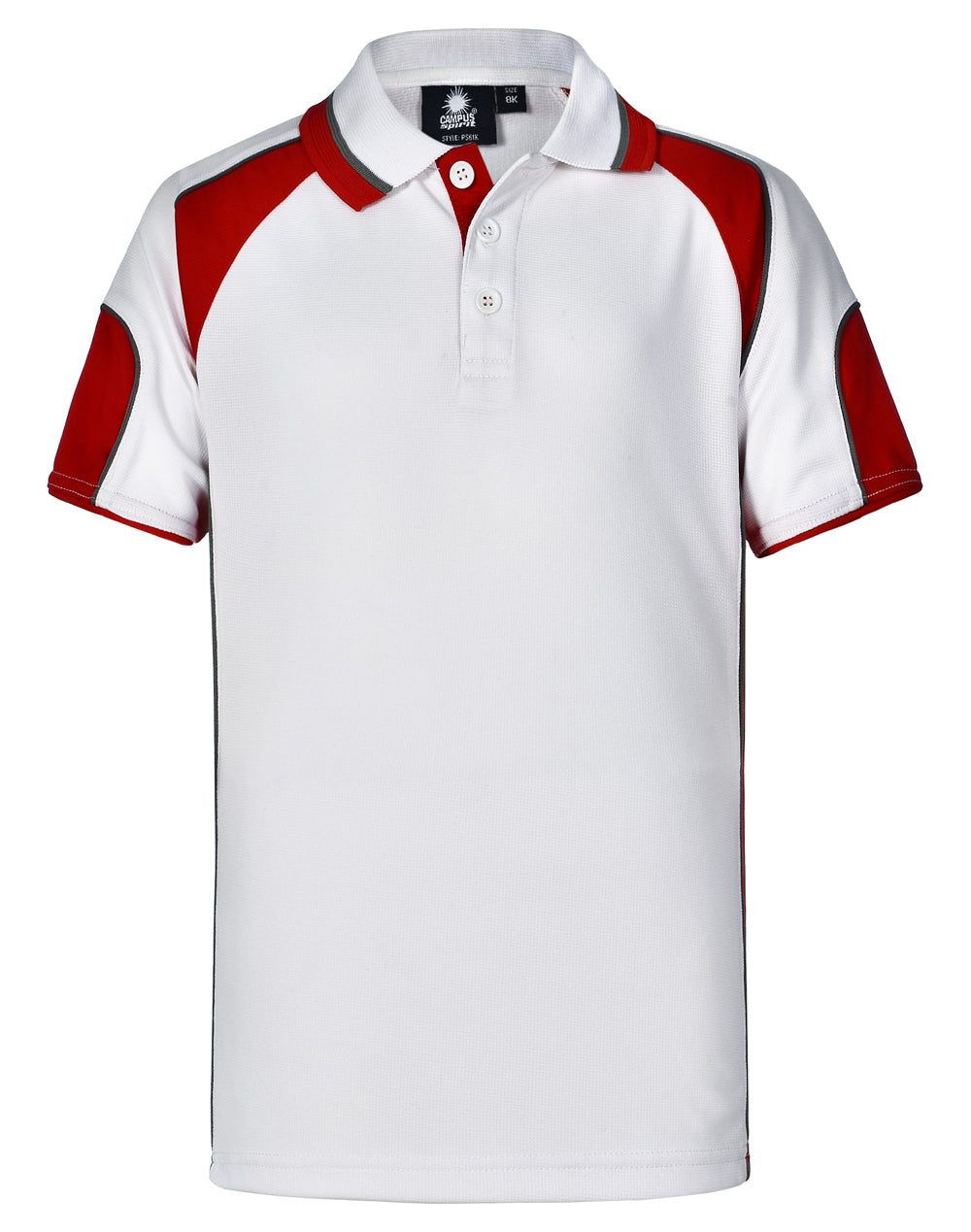WINNING SPIRIT Kid's Cooldry Contrast Polo With Sleeve Panel - PS61K