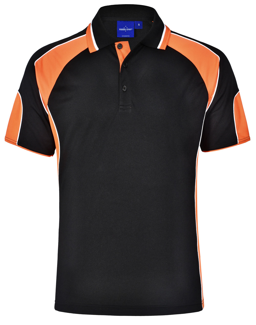 WINNING SPIRIT Kid's Cooldry Contrast Polo With Sleeve Panel - PS61K