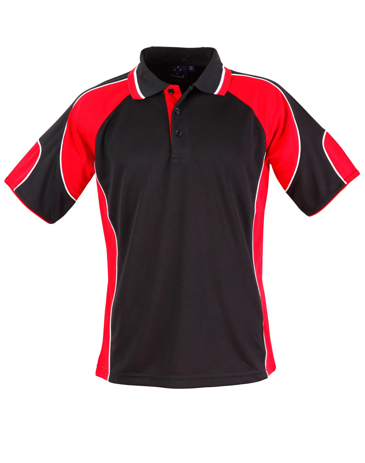 WINNING SPIRIT Kid's Cooldry Contrast Polo With Sleeve Panel - PS61K