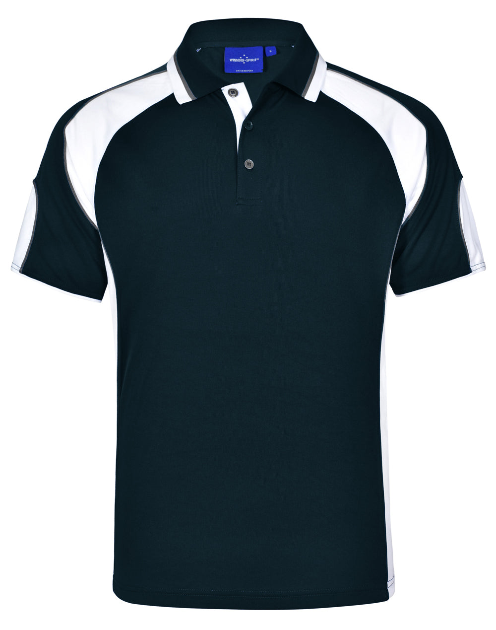 WINNING SPIRIT Men's Cooldry Contrast Polo With Sleeve Panel - PS61-1