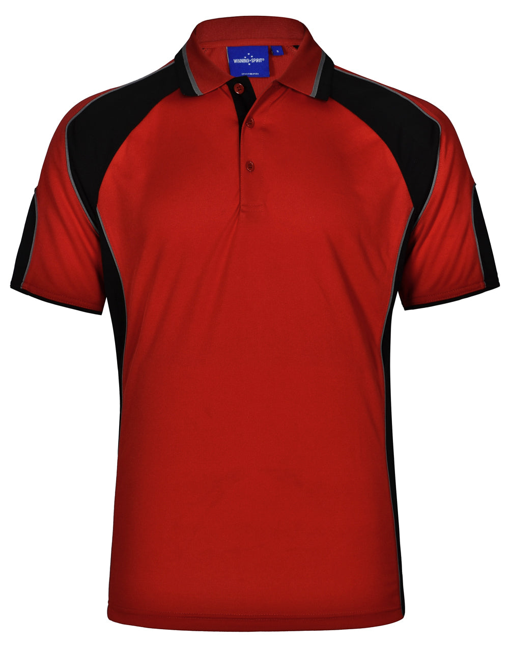 WINNING SPIRIT Men's Cooldry Contrast Polo With Sleeve Panel - PS61-1