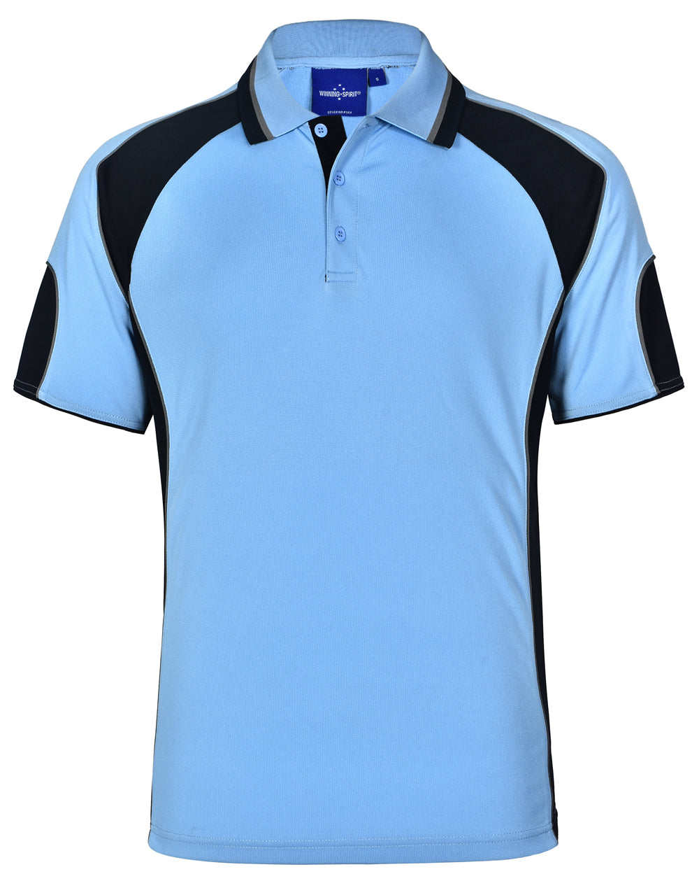 WINNING SPIRIT Men's Cooldry Contrast Polo With Sleeve Panel - PS61-1
