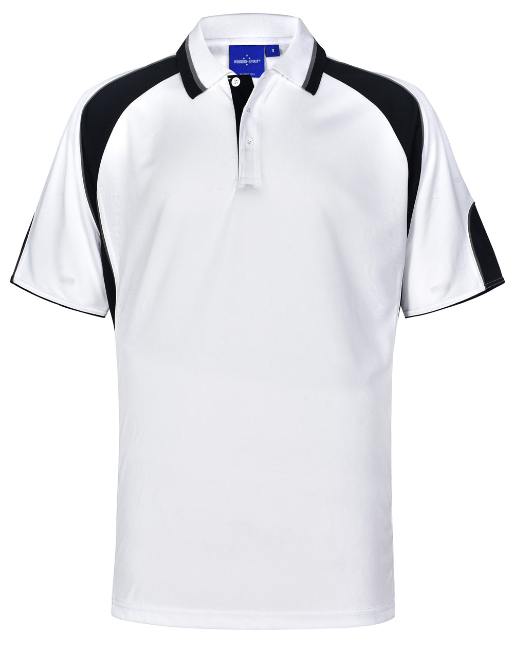 WINNING SPIRIT Men's Cooldry Contrast Polo With Sleeve Panel - PS61-1
