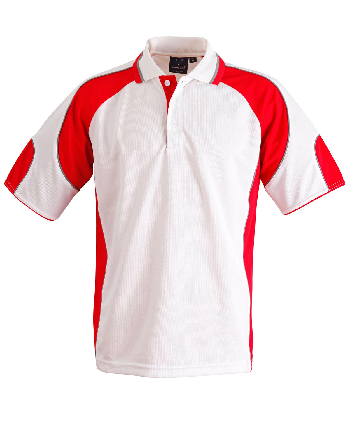 WINNING SPIRIT Men's Cooldry Contrast Polo With Sleeve Panel - PS61-1