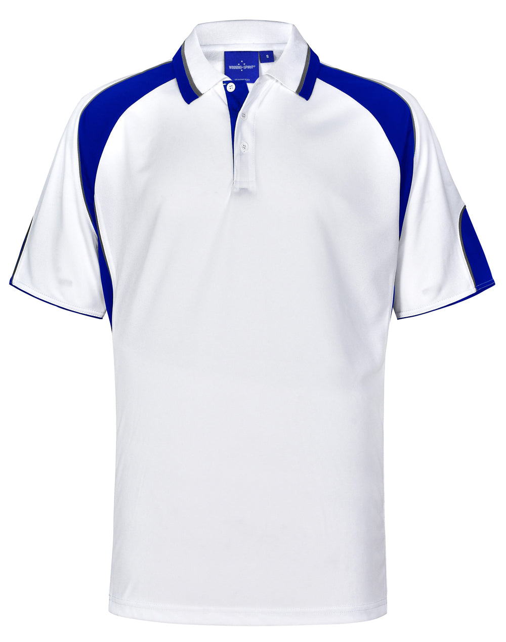 WINNING SPIRIT Men's Cooldry Contrast Polo With Sleeve Panel - PS61-1