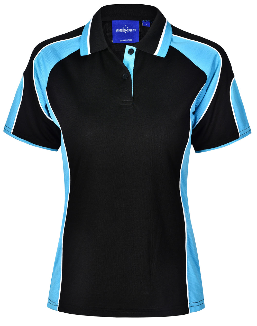 WINNING SPIRIT Ladies' Cooldry Contrast Polo With Sleeve Panel - PS62