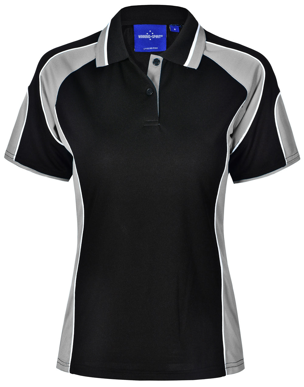 WINNING SPIRIT Ladies' Cooldry Contrast Polo With Sleeve Panel - PS62
