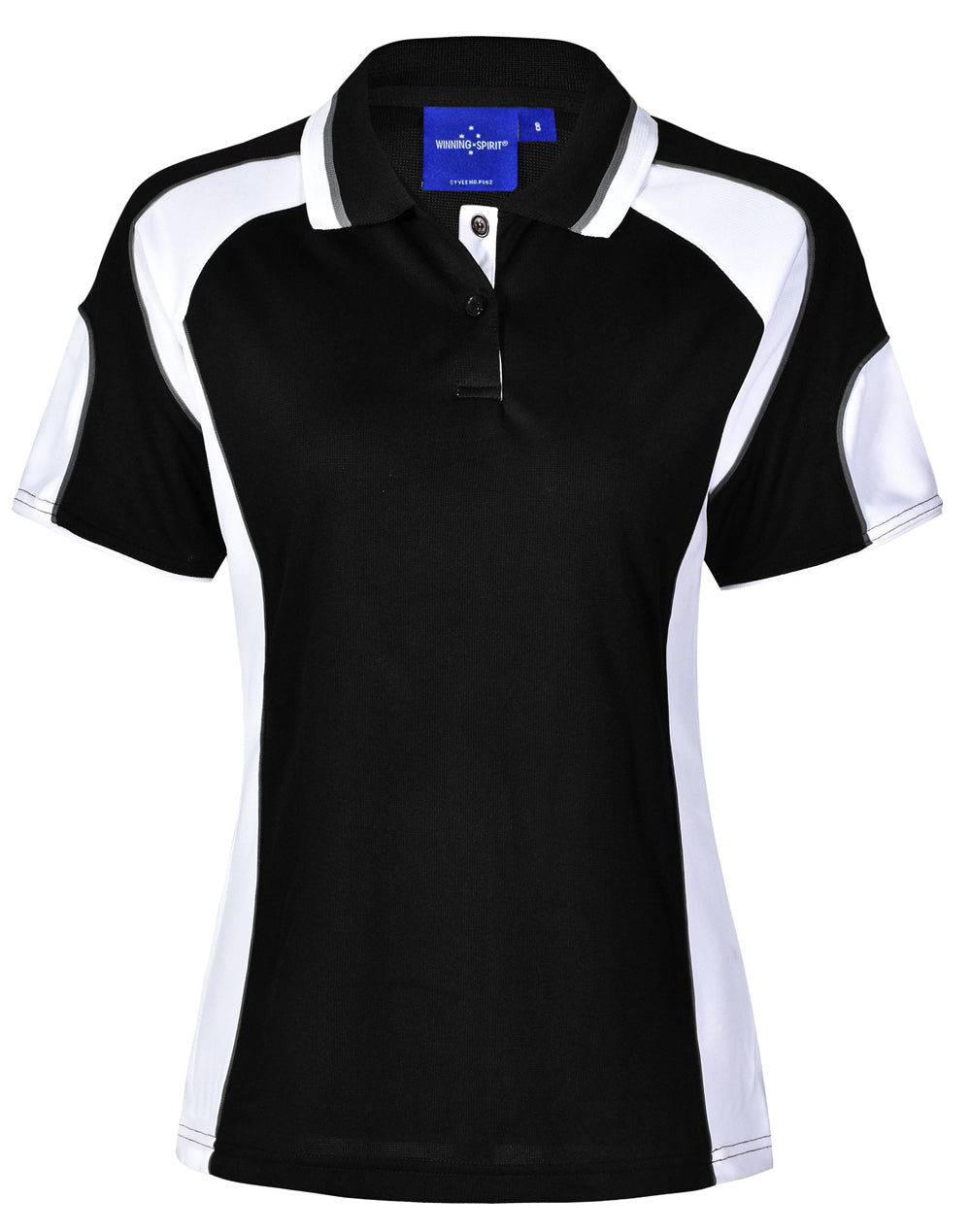 WINNING SPIRIT Ladies' Cooldry Contrast Polo With Sleeve Panel - PS62