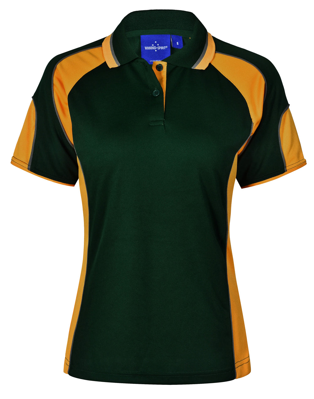 WINNING SPIRIT Ladies' Cooldry Contrast Polo With Sleeve Panel - PS62