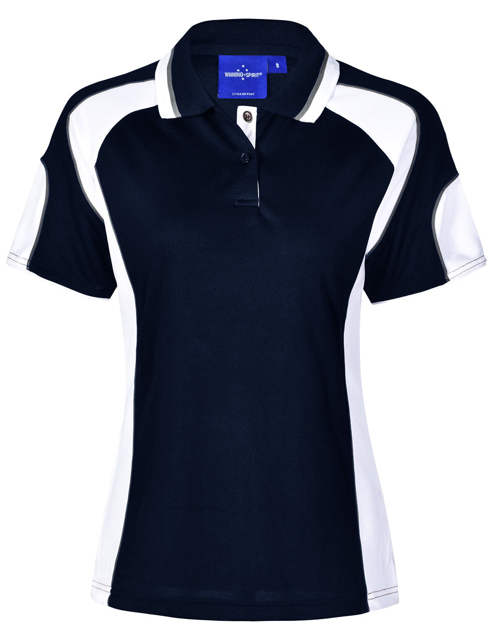WINNING SPIRIT Ladies' Cooldry Contrast Polo With Sleeve Panel - PS62-1