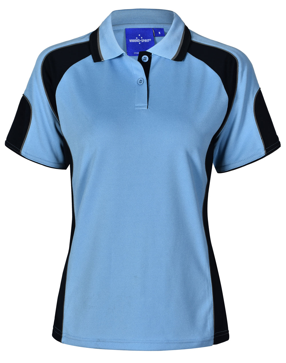 WINNING SPIRIT Ladies' Cooldry Contrast Polo With Sleeve Panel - PS62-1