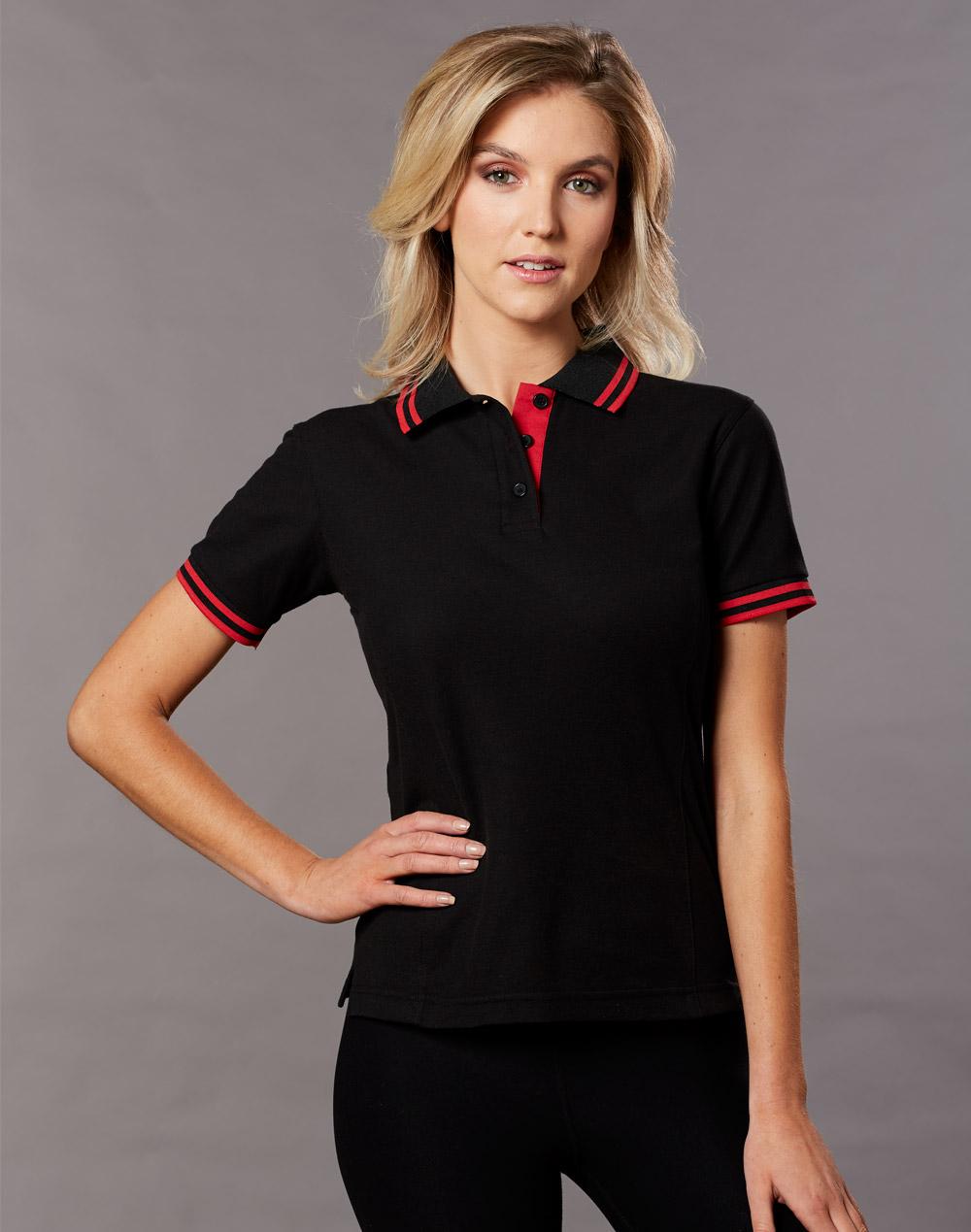 WINNING SPIRIT Ladies' Truedry Contrast S/S Polo - PS66