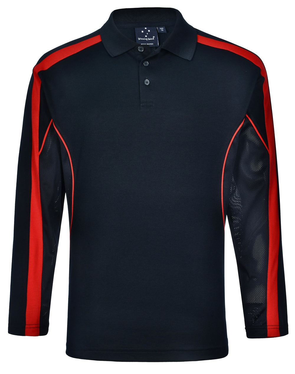 WINNING SPIRIT Men's TrueDry Long Sleeve Polo - PS69